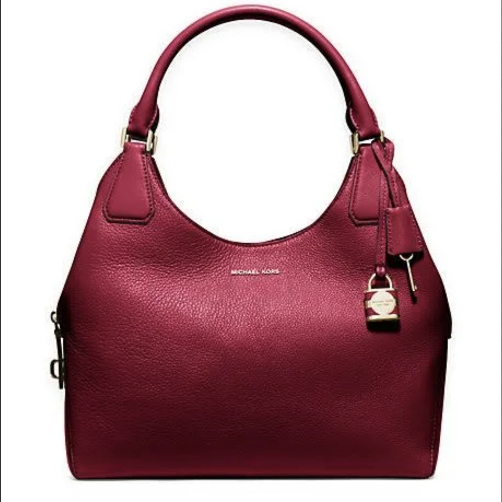 Michael Kors Camille Large Leather Shoulder Bag